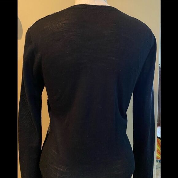 Merino Wool Blend Cardigan Sweater Medium - Picture 3 of 6